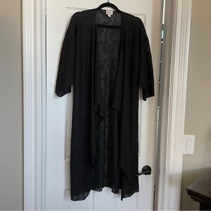 Lularoe Shirley Kimono - Black Lace M fits 10-18